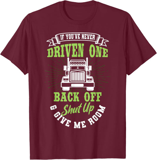 Truck Driver Trucker Truckie Vehicle LGV Driving Teamster T-Shirt - T-Shirt | Maroon