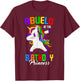 Abuelo of the Birthday Princess Unicorn Dabbing Bday Party T-Shirt - T-Shirt | Maroon