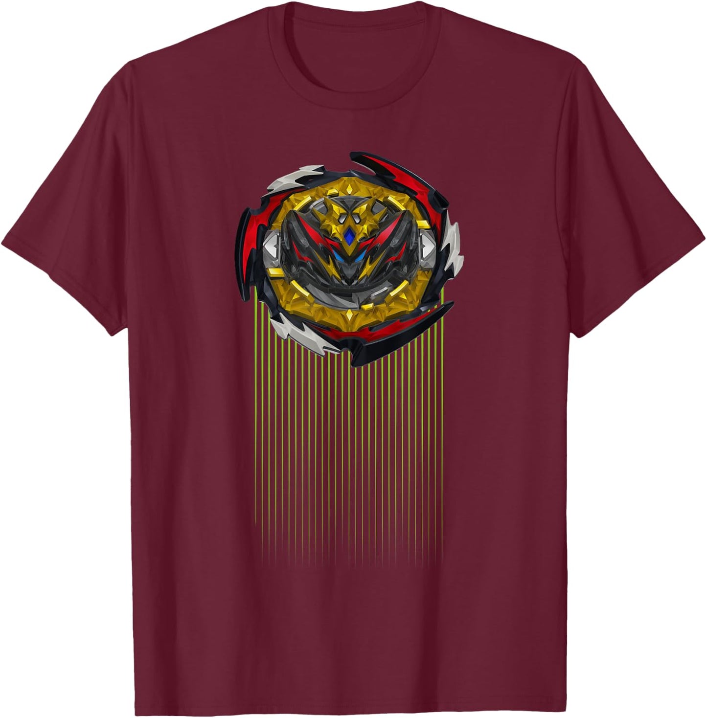 Hasbro BEYBLADE BURST QUADDRIVE BELFYRE Women's Black Graphic T-Shirt - T-Shirt | Maroon