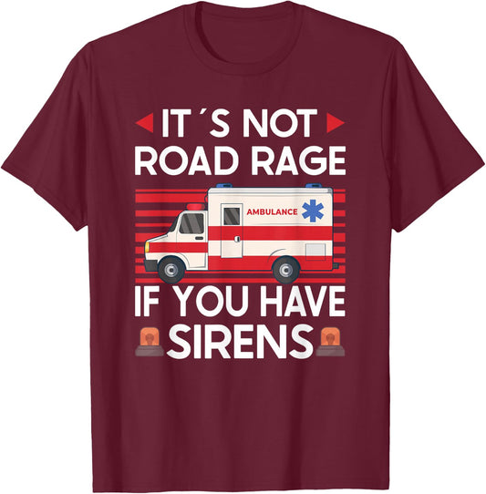 Paramedic First Responder Ambulance Driver T-Shirt - T-Shirt | Maroon