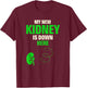 My New Kidney Is Down Here Organ Donation Awareness T-Shirt - T-Shirt | Maroon