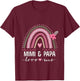 Kids Mimi and Papa Love Me Granddaughter Rainbow T-Shirt - T-Shirt | Maroon