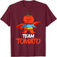 Tomatoes Vegetable Vegans Gardeners Team Superhero T-Shirt - T-Shirt | Maroon