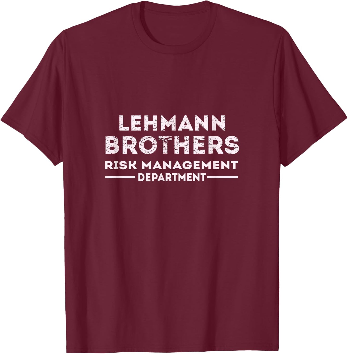 Lehman Brothers 2008 T-Shirt - T-Shirt | Maroon