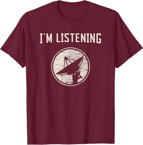 Humorous Radio Telescope Antenna Listening Cosmos