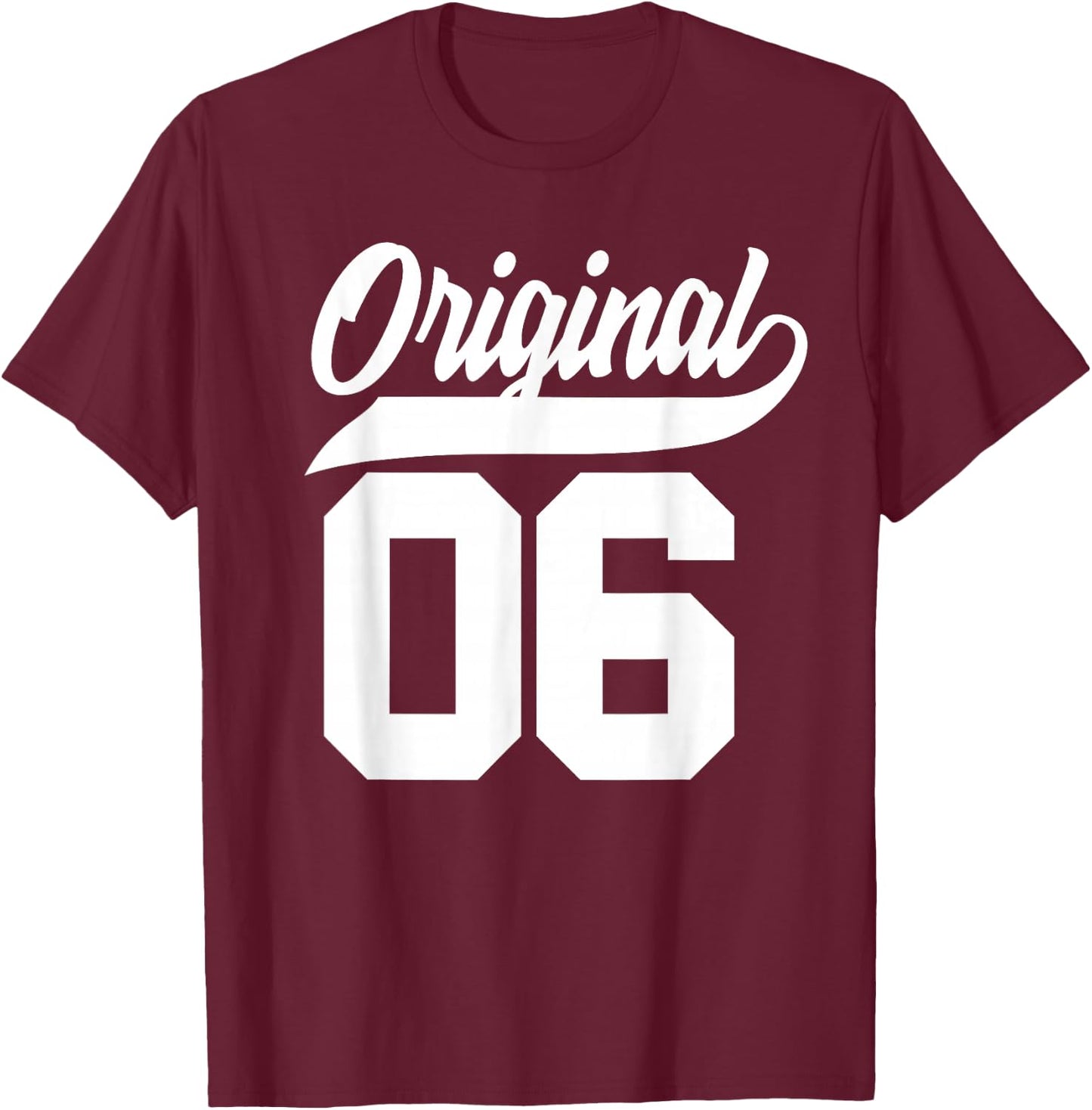 20th Birthday Gift Boys Girls Original Vintage Born 2006 T-Shirt - T-Shirt | Maroon