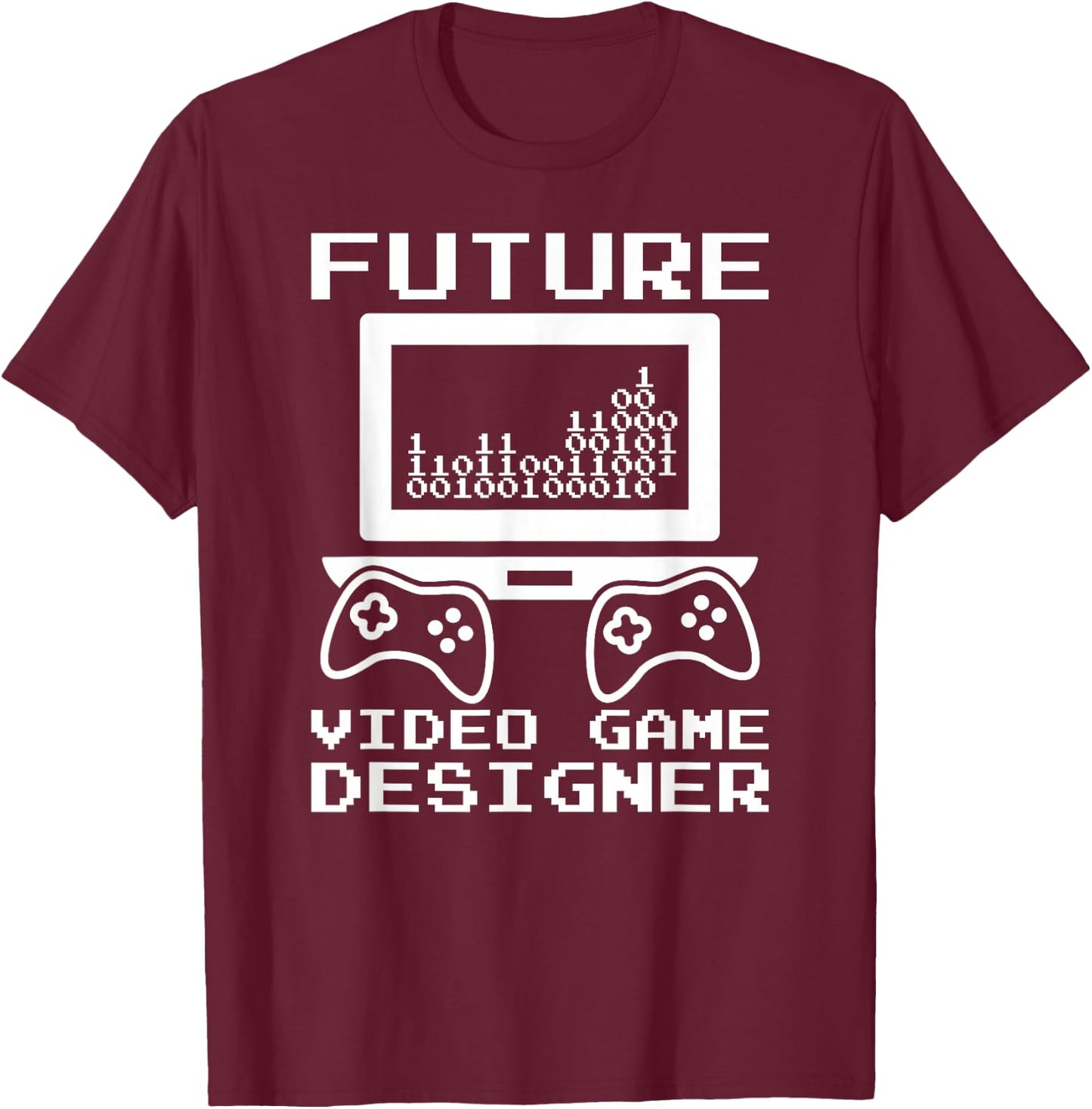 Kids Game Developer Shirt Future Video Game Designer T-Shirt - T-Shirt | Maroon