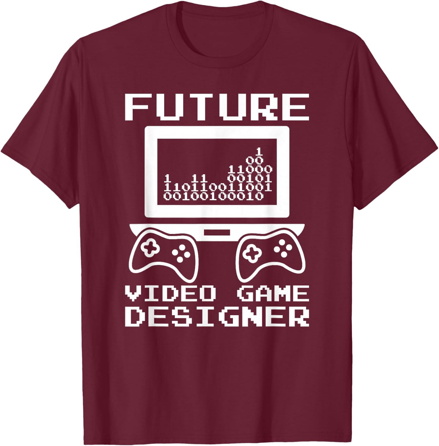 Kids Game Developer Shirt Future Video Game Designer T-Shirt - T-Shirt | Maroon