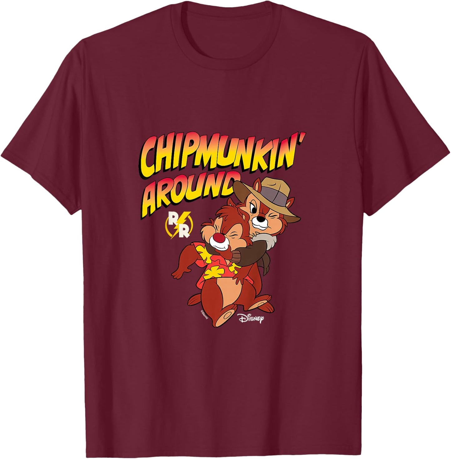 Kids Chip 'N Dale Rescue Rangers - Chipmunkin' Around T-Shirt - T-Shirt | Maroon