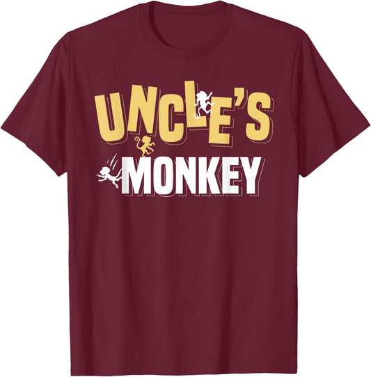 Uncle's Monkey T-Shirt - T-Shirt | Maroon