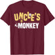 Uncle's Monkey T-Shirt - T-Shirt | Maroon