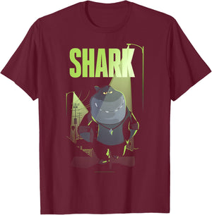 The Bad Guys Mr. Shark City Street Light T-Shirt - T-Shirt | Maroon