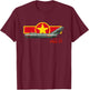 Bear Cave Designs MiG-17 (North Vietnam) T-Shirt - T-Shirt | Maroon