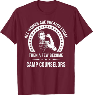 Camp Counselor Shirts | Camp Counselor T-Shirt - T-Shirt | Maroon