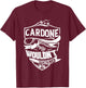 It's a CARDONE Thing You Wouldn't Understand Gifts T-Shirt - T-Shirt | Maroon