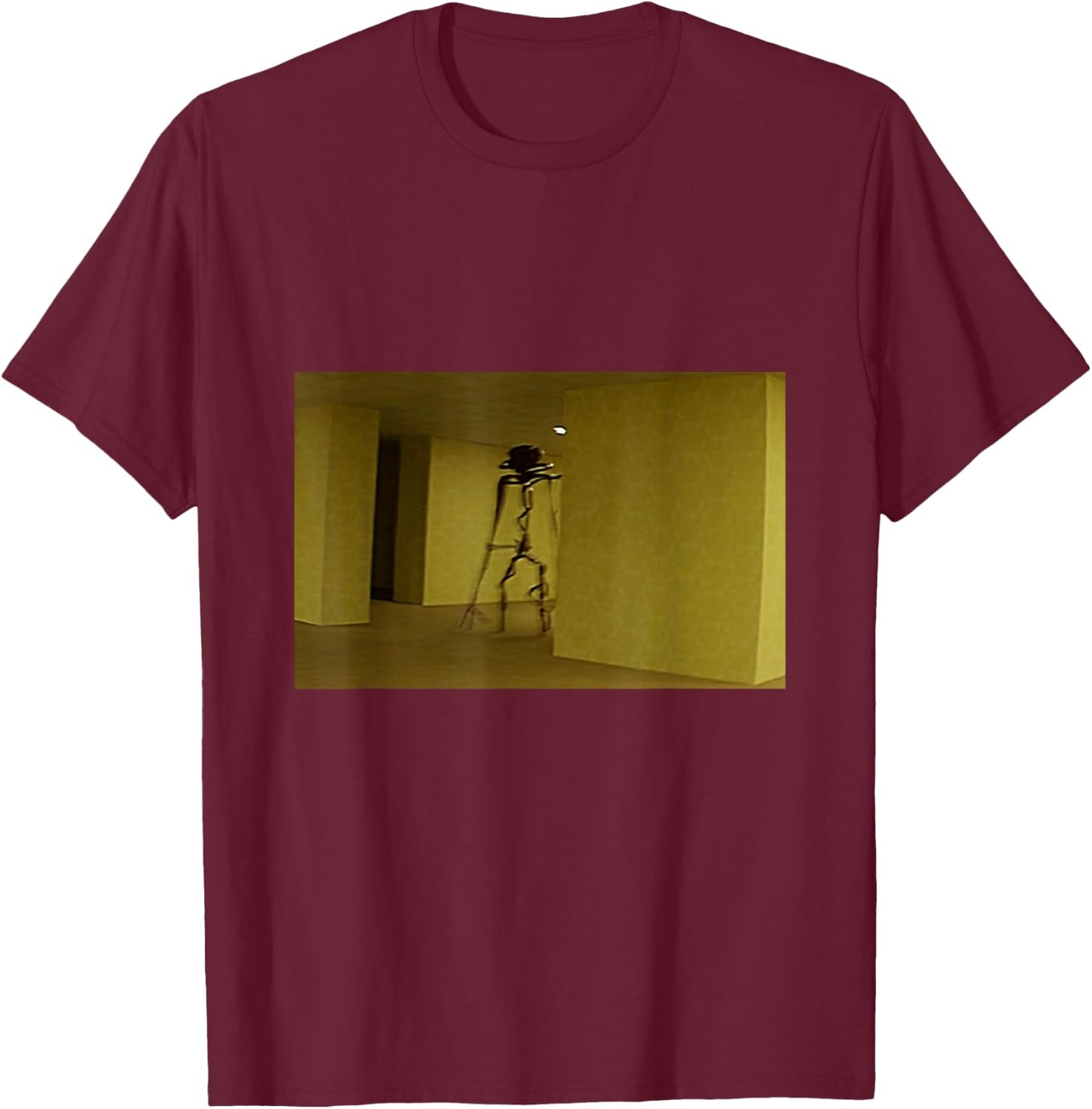 Welcome to The Backrooms Creepypasta Meme T-Shirt - T-Shirt | Maroon