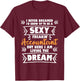 Grow Up To Be A Sexy Accountant - Bookkeeping Audit T-Shirt - T-Shirt | Maroon