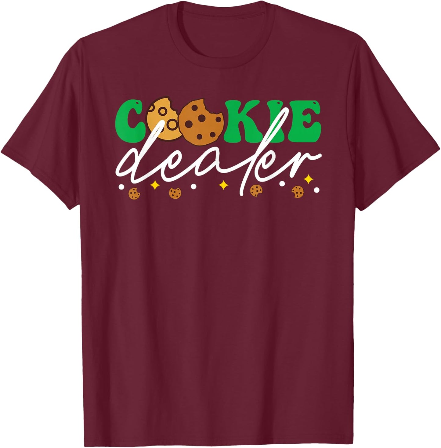 Cookie Dealer Scout Funny Scouting Troop Leader Cookie Lover T-Shirt - T-Shirt | Maroon