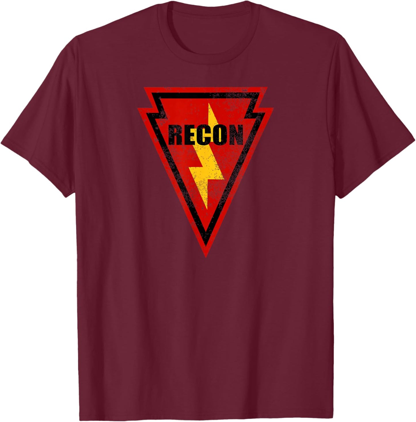 25th Infantry Vietnam Recon (distressed) T-Shirt - T-Shirt | Maroon