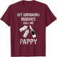 Grandpa of Twins Beer Pappy Twin Drinking Buddies T-Shirt - T-Shirt | Maroon