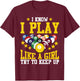 Funny Billiards Design For Girl Women Billiards Pool Player T-Shirt - T-Shirt | Maroon
