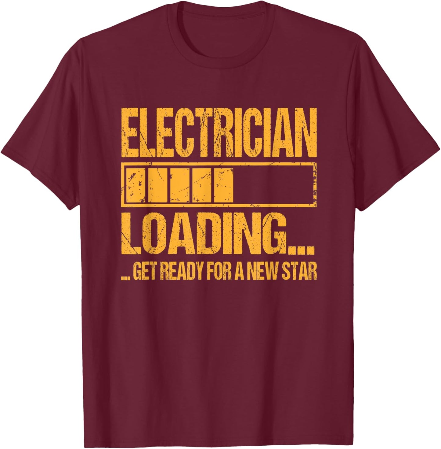 Electrician Training Apprenticeship Electrician Loading T-Shirt - T-Shirt | Maroon