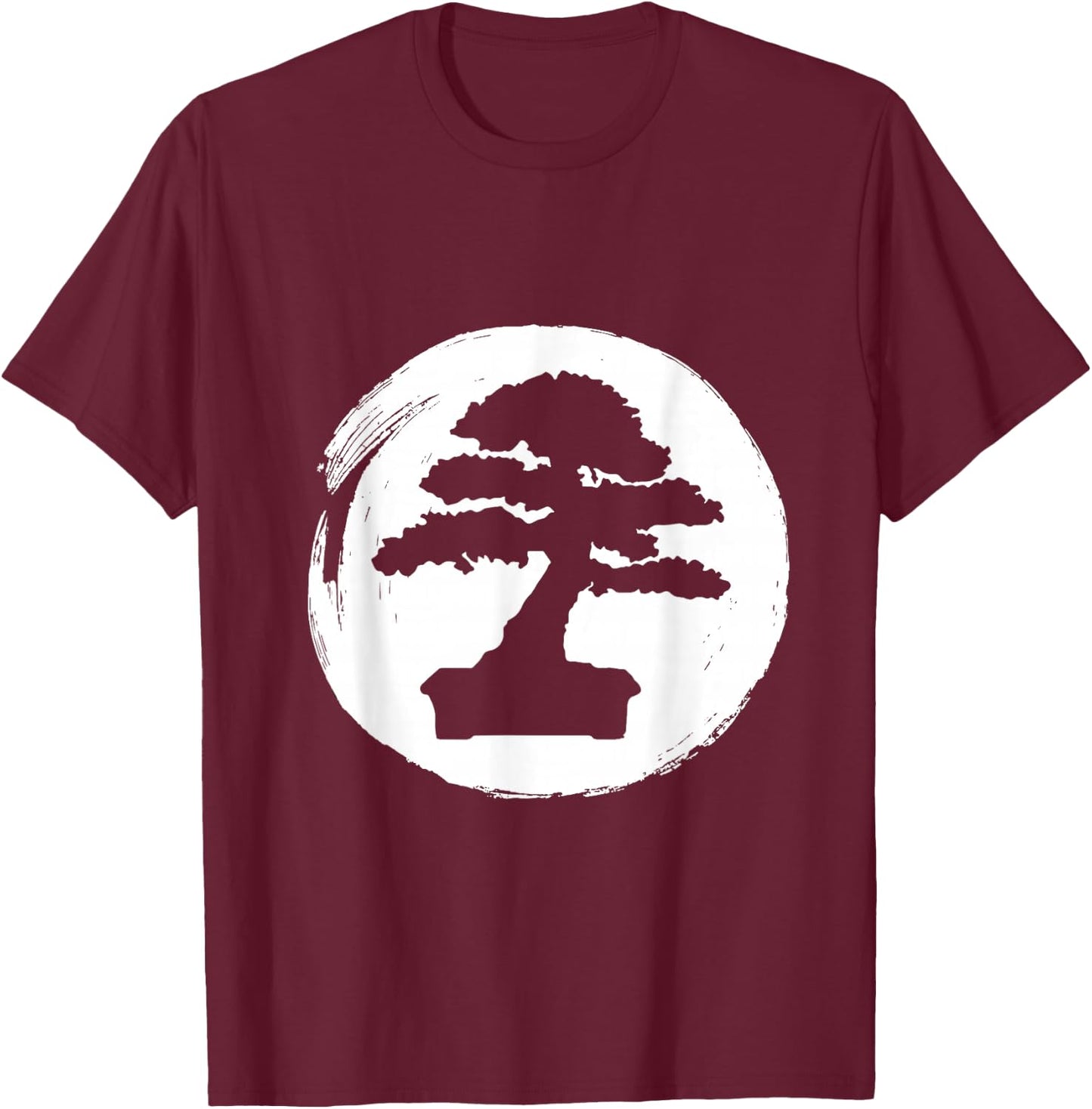 Bonsai Tree Bonsai Tree Zen Master Buddhism Medittaion T-Shirt - T-Shirt | Maroon