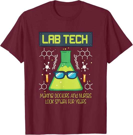 Funny Science Puns Humor Gift Lab Tech For Scientists T-Shirt - T-Shirt | Maroon
