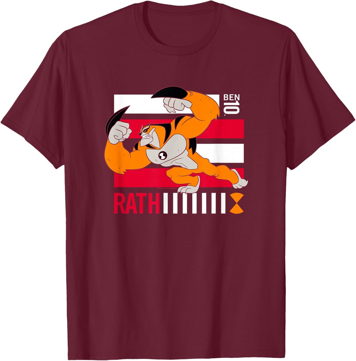 Ben 10 Rath T-Shirt - T-Shirt | Maroon