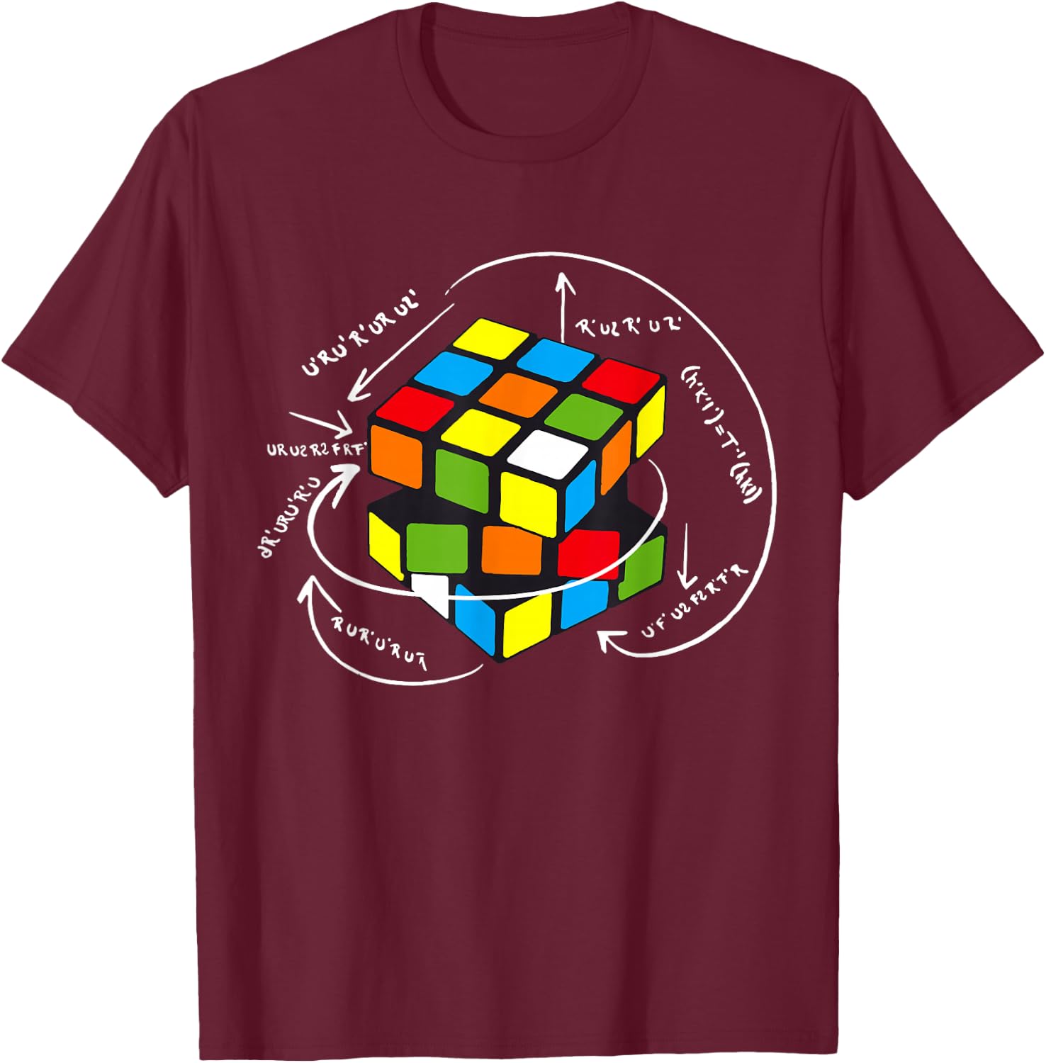Funny Puzzle Cube Speed Cubing Computer Science T-Shirt - T-Shirt | Maroon