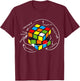 Funny Puzzle Cube Speed Cubing Computer Science T-Shirt - T-Shirt | Maroon
