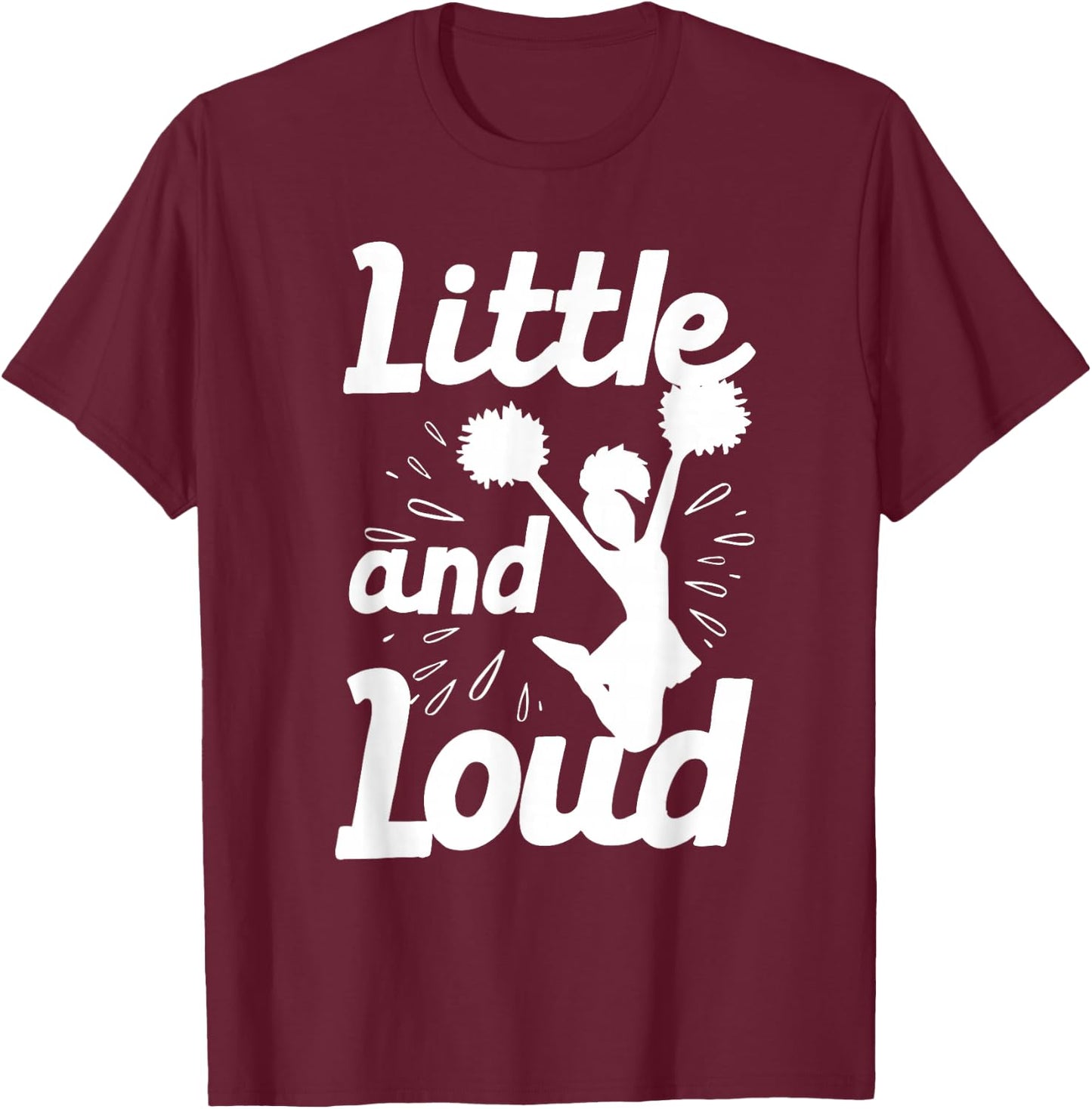 Cool Cheerleader Art Teens Girls Cheerleading Cheer Gymnast T-Shirt - T-Shirt | Maroon