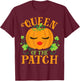 Queen Pumpkin of the Patch Matching Family Halloween T-Shirt - T-Shirt | Maroon