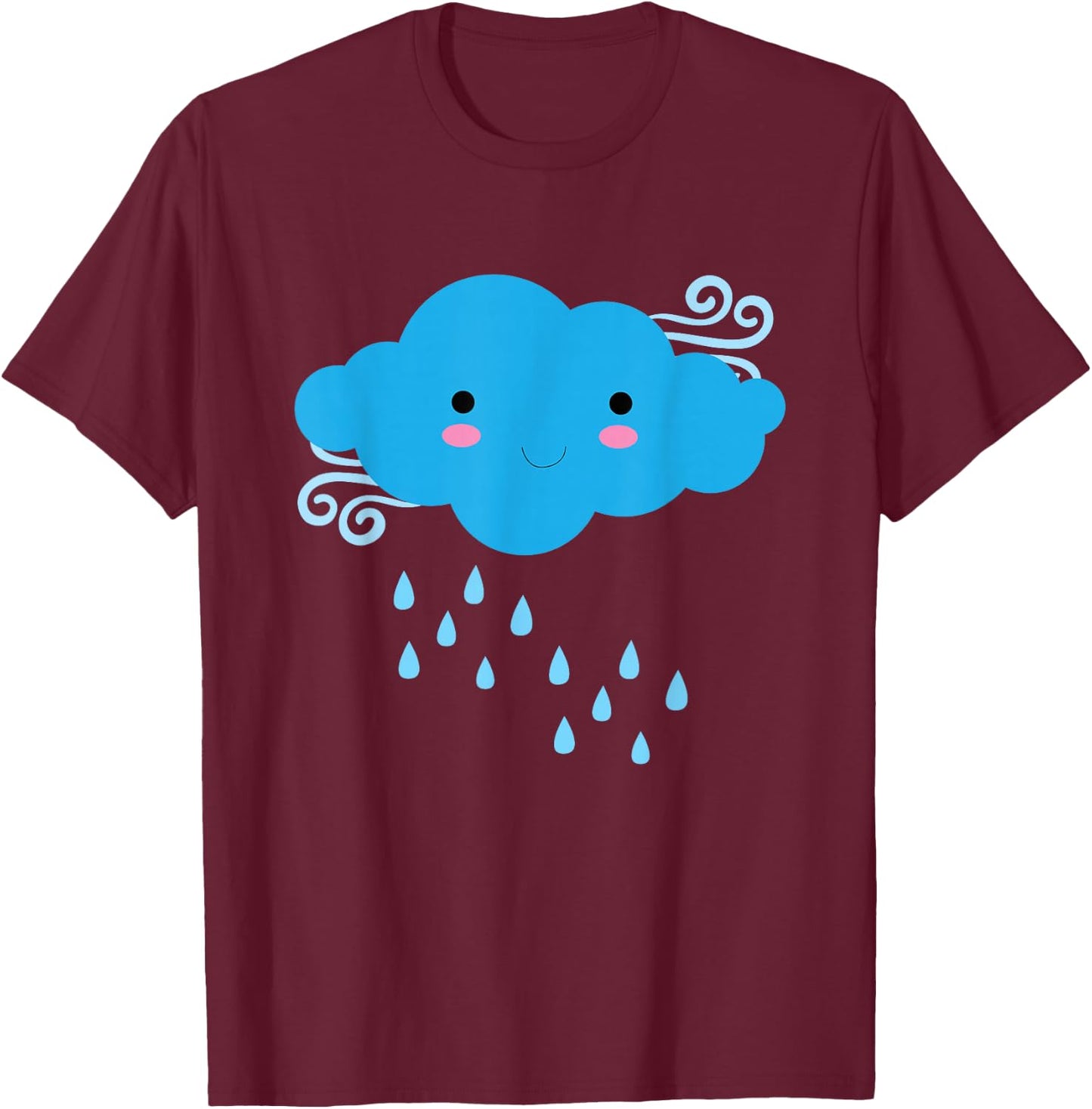 Cloud Rain Sky Nature Clouding IT Computing Funny T-Shirt - T-Shirt | Maroon