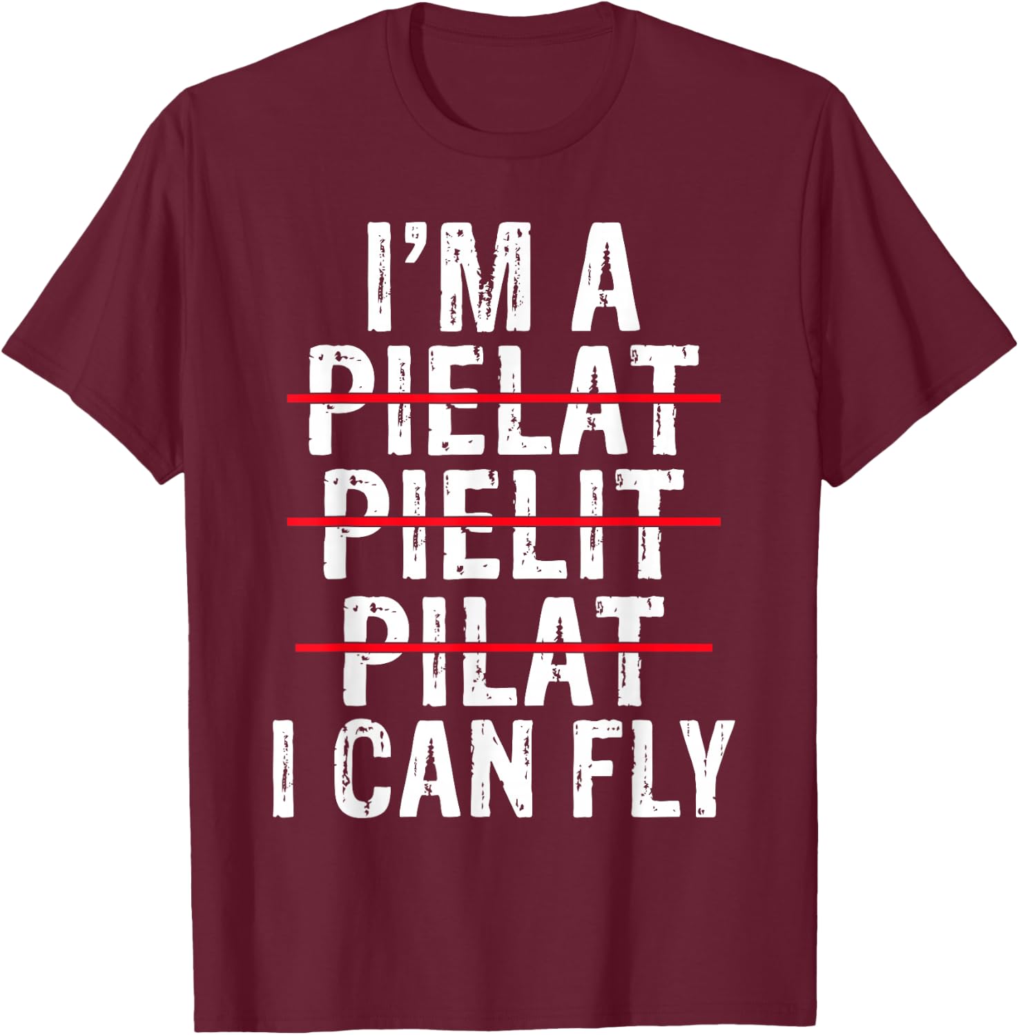 Im a Pilot i can fly Airplane Flying Aircraft T-Shirt - T-Shirt | Maroon
