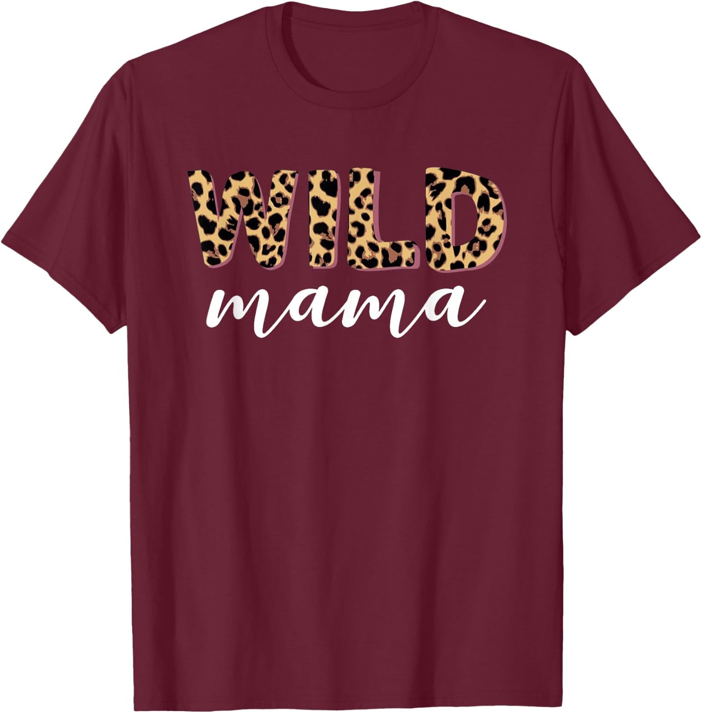 Wild Mama Geboren Zwei sei Wilder König des Jungels [German Language] T-Shirt - T-Shirt | Maroon