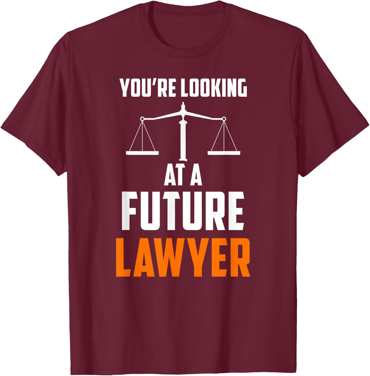 Du Hast Ein Futlichen Anwalt Vor Dir Jura Rechtsanwalt T-Shirt - T-Shirt | Maroon