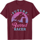 Future Barrel Racer Cute Cowgirl Western Barrel Racing T-Shirt - T-Shirt | Maroon