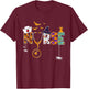 Halloween Nurse Nursing Cute Health Worker Halloween Pattern T-Shirt - T-Shirt | Maroon