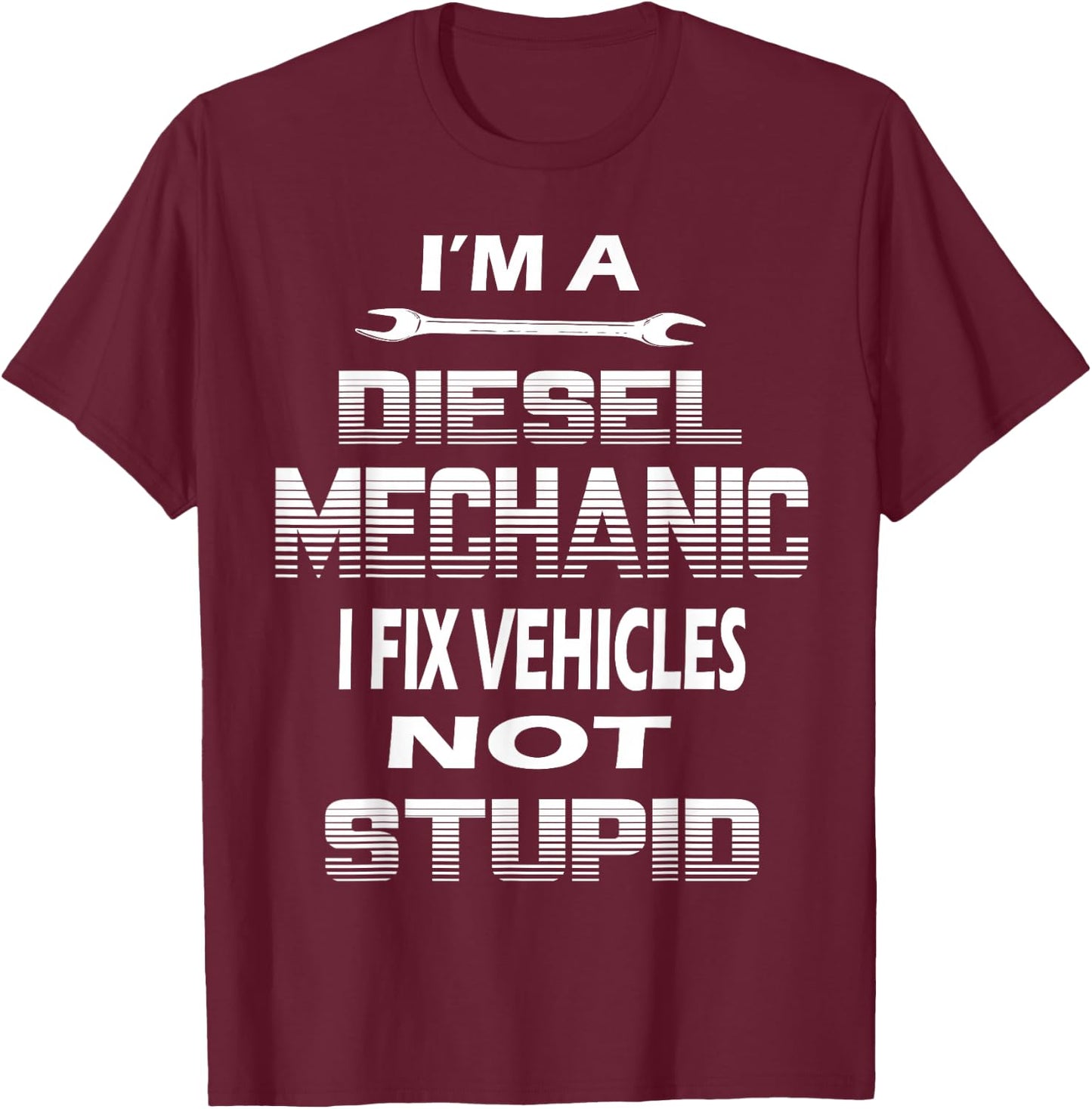 Diesel Mechanics Uniform T Shirt Diesel Tech Shirt T-Shirt - T-Shirt | Maroon
