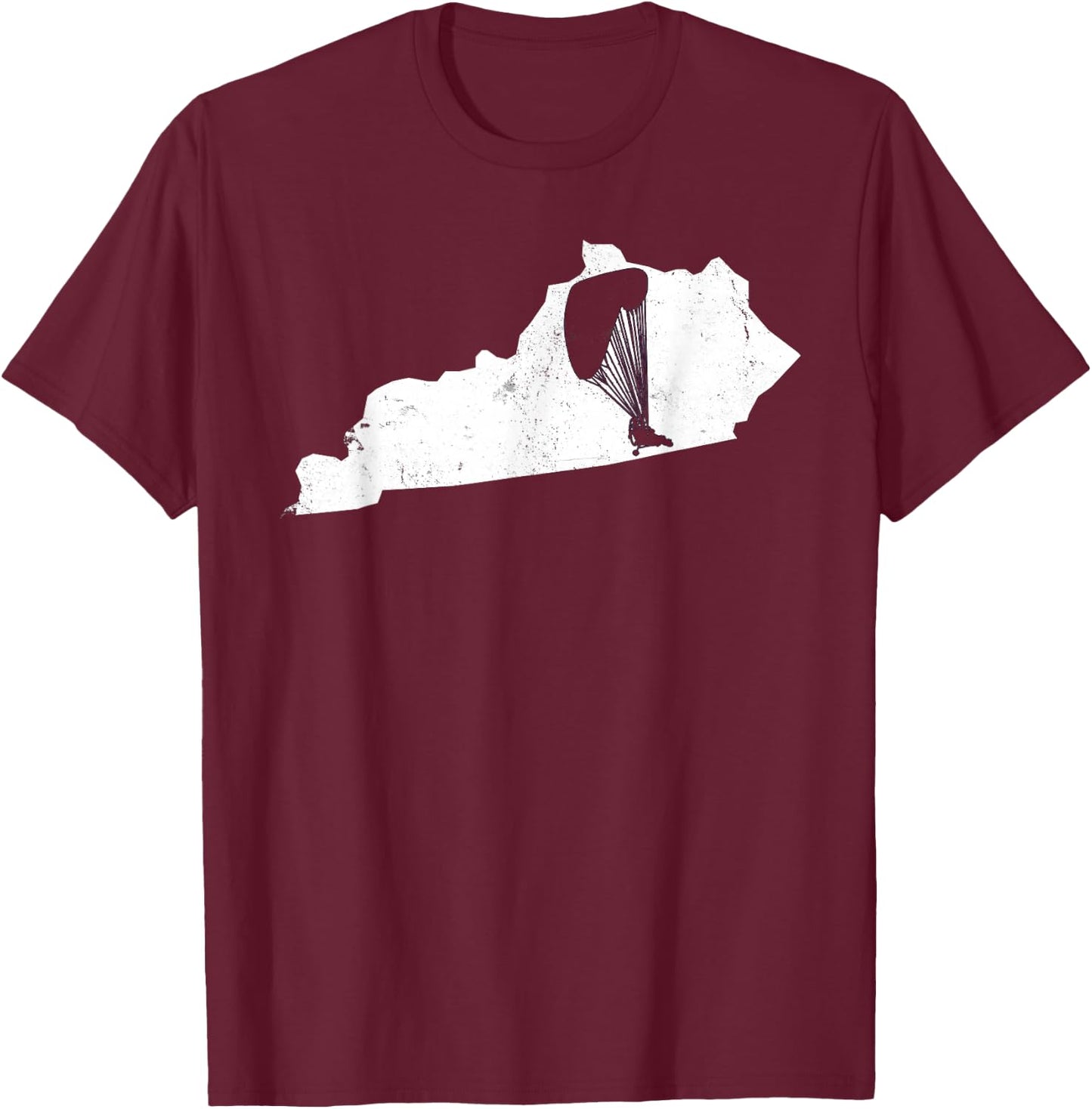 Trike Powered Parachute PPG PPC Pilot Kentucky Vintage T-Shirt - T-Shirt | Maroon