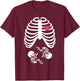 Halloween Pregnancy Tops Expecting Twins Babies Design T-Shirt - T-Shirt | Maroon