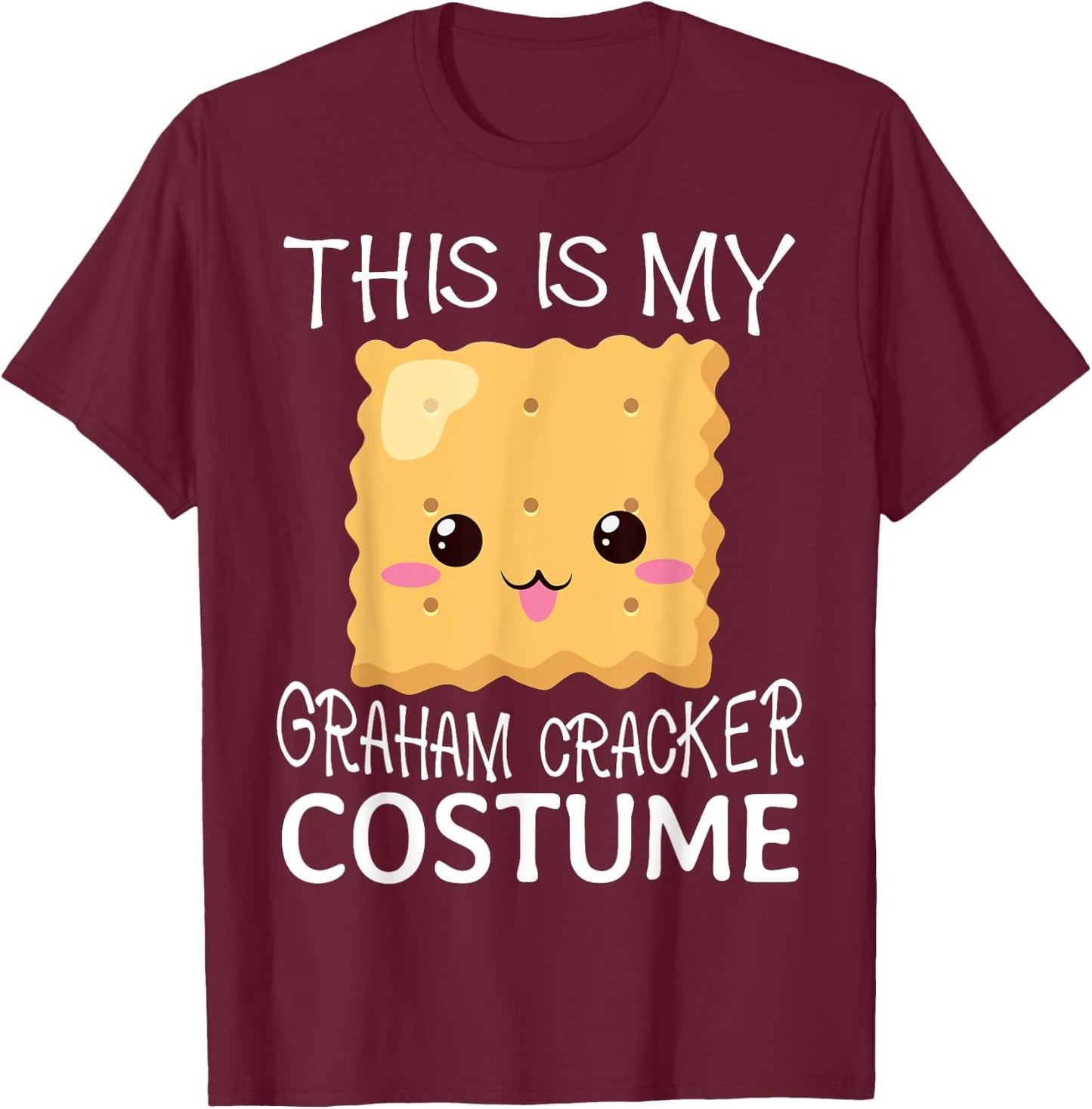 Smores Graham Cracker Camping Kids Halloween Group Costume T-Shirt - T-Shirt | Maroon