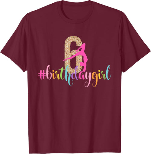 6th Birthday Gymnastics Girls Rainbow Party Gymnast