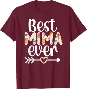 Best Mima Ever Mima Grandma Mima Grandmother T-Shirt - T-Shirt | Maroon