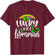 Irish Lucky To Be A Librarian St Patricks Day Teacher Gift T-Shirt - T-Shirt | Maroon