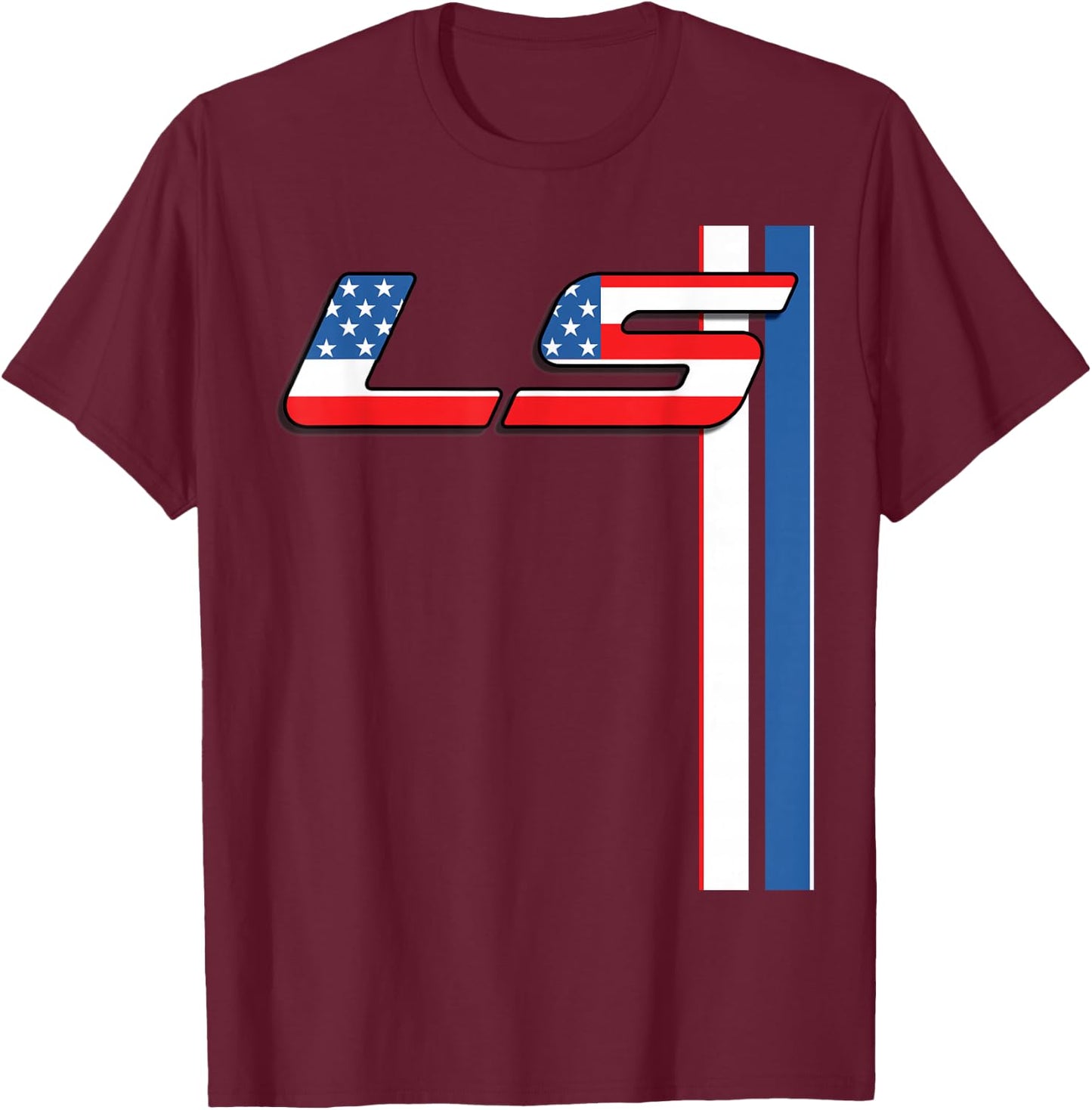 5.3L LS 427 V8 Turbo Drag Car T-Shirt - T-Shirt | Maroon