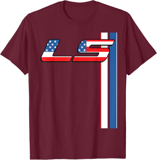5.3L LS 427 V8 Turbo Drag Car T-Shirt - T-Shirt | Maroon
