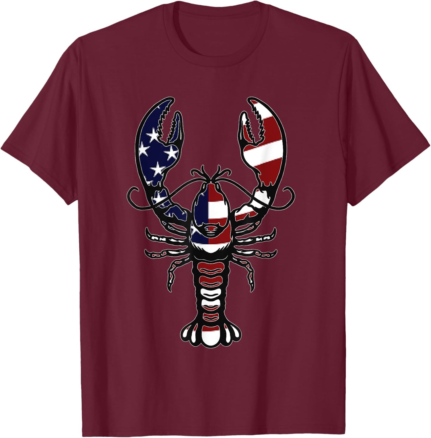 American Crayfish Outfit Louisiana Crawfish USA T-Shirt - T-Shirt | Maroon