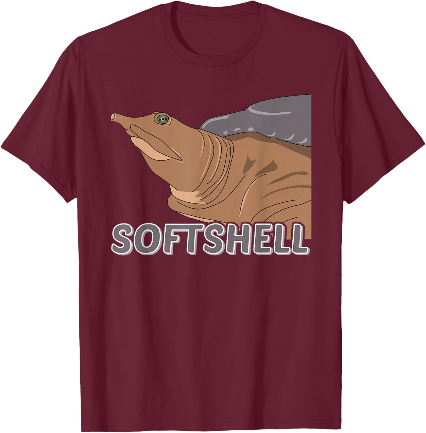 Softshell Turtle Apalone Trionyx Pelodiscus Softshell T-Shirt - T-Shirt | Maroon